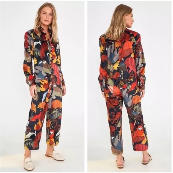 NEW! FARM Rio Amazonian Animals Velour Jumpsuit - Picture 4 of 14